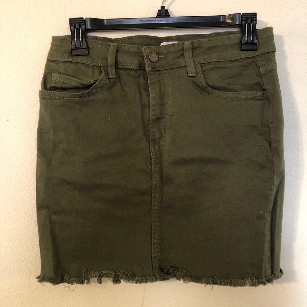 Green skirt